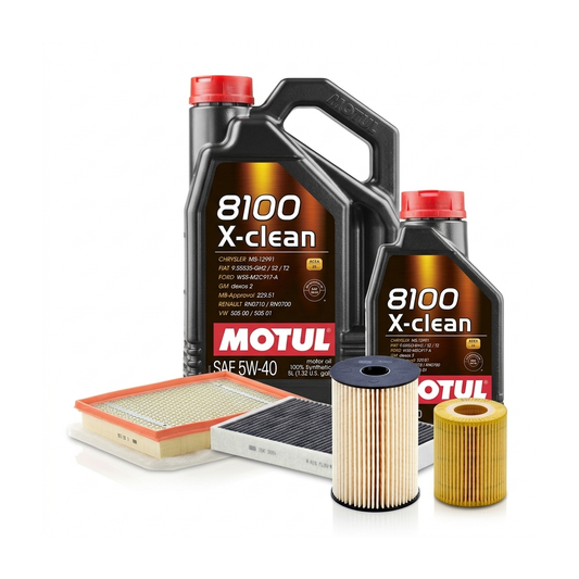 Kit revizie ulei Motul 8100 X-CLEAN 5W-40 + filtre Opel Astra H 1.7 CDTI 125 CP – MANN