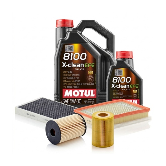 Kit revizie ulei Motul 8100 X-CLEAN EFE 5W-30 + filtre Opel Astra H 1.7 CDTI 125 CP – MANN