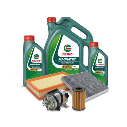Kit revizie ulei Castrol MAGNATEC 5W-40 A3/B4 + filtre Renault Megane 2 2.0 dCi 173 CP – Bosch