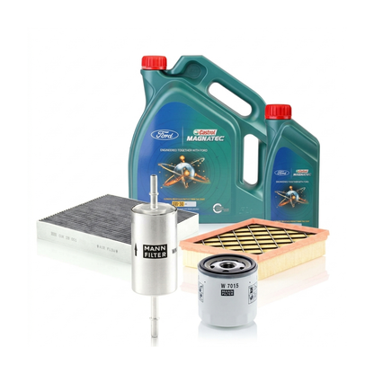 Kit revizie ulei Castrol Ford Magnatec A5 5W-30 + filtre Ford Mondeo 5 2.0 EcoBoost 240 CP – MANN