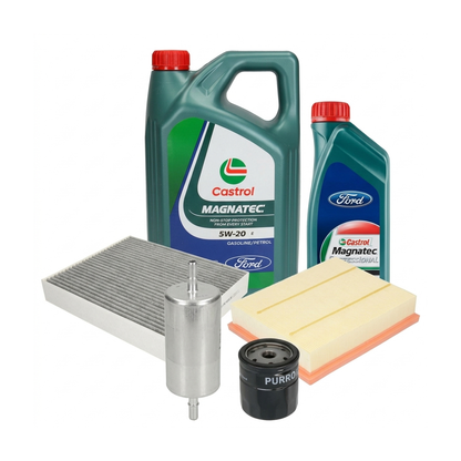 Kit revizie ulei Castrol Magnatec Professional Ford 5W-20 + filtre Ford Mondeo 5 2.0 EcoBoost 240 CP – PURRO