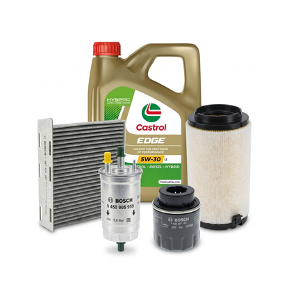 Kit revizie ulei Castrol EDGE 5W-30 LL + filtre VW Touran 1T3 1.2 TSI 105 CP – Bosch