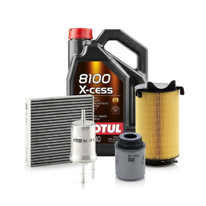 Kit revizie ulei Motul 8100 X-CESS 5W-40 + filtre VW Touran 1T3 1.2 TSI 105 CP – MANN