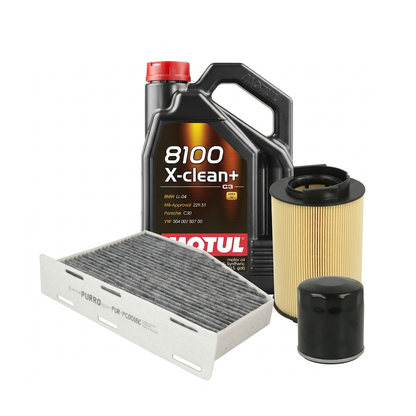 Kit revizie ulei Motul 8100 X-CLEAN+ 5W-30 + filtre VW Touran 1T3 1.2 TSI 105 CP – PURRO