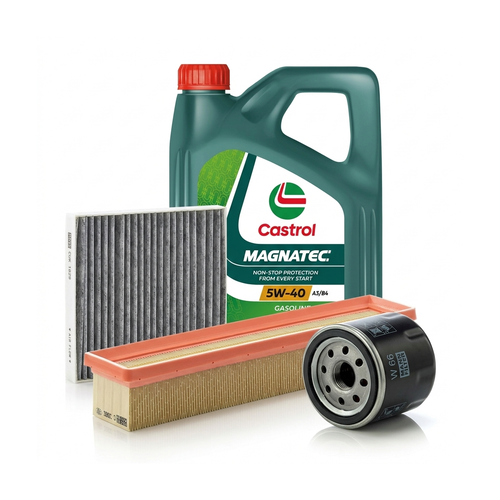 Kit revizie ulei Castrol MAGNATEC 5W-40 A3/B4 + filtre Renault Clio 3 1.2 78 CP – MANN