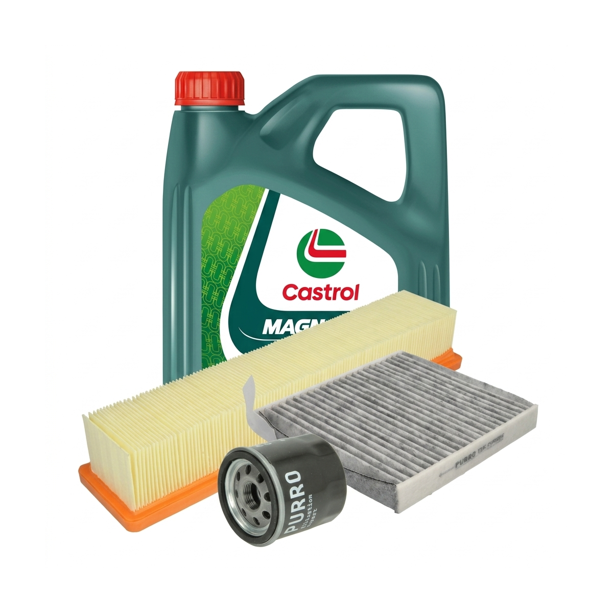 Kit revizie ulei Castrol MAGNATEC 5W-40 A3/B4 + filtre Renault Clio 3 1.2 78 CP – PURRO