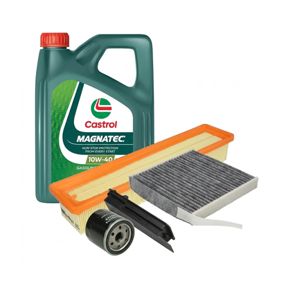 Kit revizie ulei Castrol MAGNATEC 10W-40 A/B + filtre Renault Clio 3 1.2 78 CP – PURRO