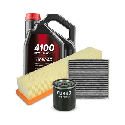 Kit revizie ulei Motul 4100 SYN-NERGY SPEC 10W-40 + filtre Renault Clio 3 1.2 78 CP – PURRO