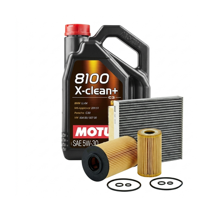 Kit revizie ulei Motul 8100 X-CLEAN+ 5W-30 + filtre Skoda Octavia 2 2.0 TDI RS 170 CP – MANN