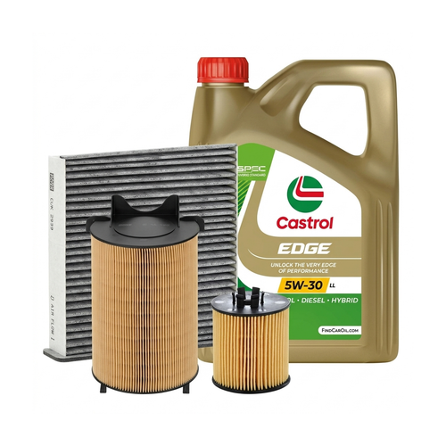 Kit revizie ulei Castrol EDGE 5W-30 LL + filtre VW Passat B6 1.4 TSI 122 CP – MANN
