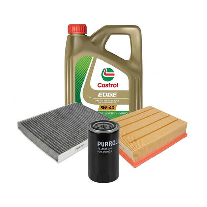 Kit revizie ulei Castrol EDGE 5W-40 + filtre VW Passat B5.5 1.8 T 4motion 170 CP – PURRO