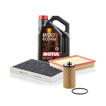 Kit revizie ulei Motul 8100 ECO-LITE 5W-30 + filtre Opel Astra H 1.2 80 CP – MANN