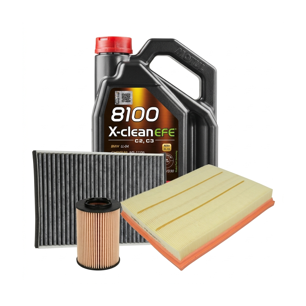 Kit revizie ulei Motul 8100 X-CLEAN EFE 5W-30 + filtre Opel Astra H 1.2 80 CP – PURRO