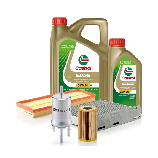 Kit revizie ulei Castrol EDGE 5W-30 LL + filtre VW Jetta 3 2.5 170 CP – MANN