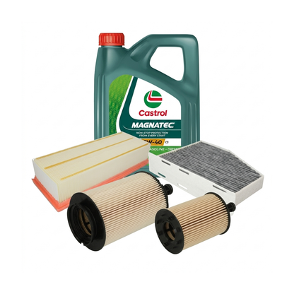 Kit revizie ulei Castrol MAGNATEC 5W-40 + filtre Skoda Octavia 2 2.0 TDI 136 CP – PURRO