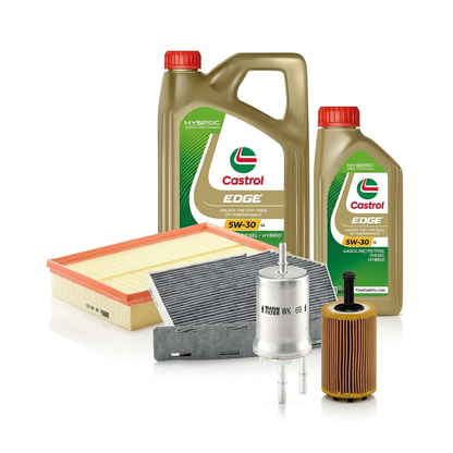 Kit revizie ulei Castrol EDGE 5W-30 LL + filtre Skoda Superb 2 3.6 FSI 4x4 260 CP – MANN