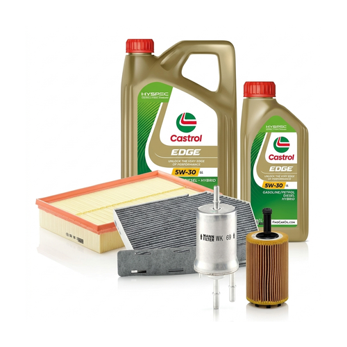 Kit revizie ulei Castrol EDGE 5W-30 LL + filtre Skoda Superb 2 3.6 FSI 4x4 260 CP – MANN