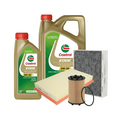 Kit revizie ulei Castrol EDGE 5W-30 LL + filtre Skoda Superb 2 3.6 FSI 4x4 260 CP – PURRO