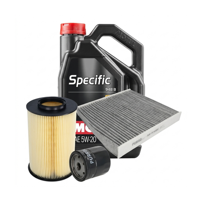 Kit revizie ulei Motul SPECIFIC 948B 5W-20 + filtre Ford Focus 3 1.0 EcoBoost 100 CP – PURRO