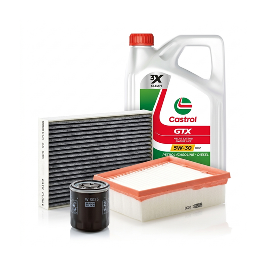 Kit revizie ulei Castrol GTX 5W-30 RN17 + filtre Renault Megane 3 2.0 CVT 140 CP – MANN