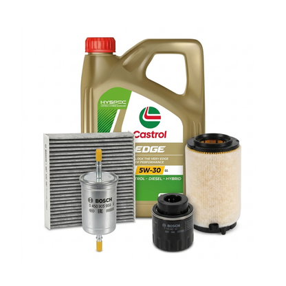 Kit revizie ulei Castrol EDGE 5W-30 LL + filtre VW Golf 6 1.4 TSI 122 CP – Bosch
