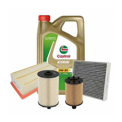 Kit revizie ulei Castrol EDGE 5W-30 LL + filtre VW Golf 6 2.0 TDI 140 CP – PURRO