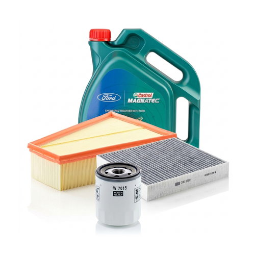 Kit revizie ulei Castrol Magnatec A5 5W-30 + filtre Ford Mondeo 4 2.0 Flexifuel 145 CP – MANN