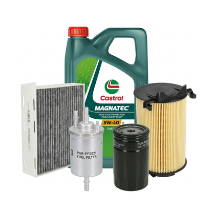 Kit revizie ulei Castrol MAGNATEC 5W-40 C3 + filtre Skoda Octavia 2 1.6 MultiFuel 102 CP – PURRO