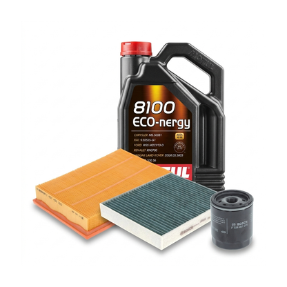 Kit revizie ulei Motul 8100 ECO-NERGY 5W-30 + filtre Ford Focus 2 1.8 125 CP – Bosch