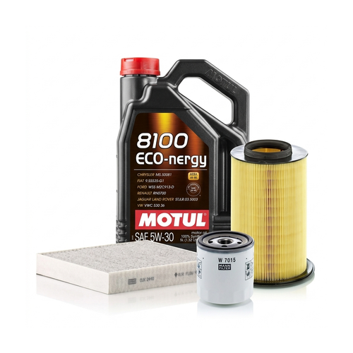 Kit revizie ulei Motul 8100 ECO-NERGY 5W-30 + filtre Ford Focus 2 1.8 125 CP – MANN