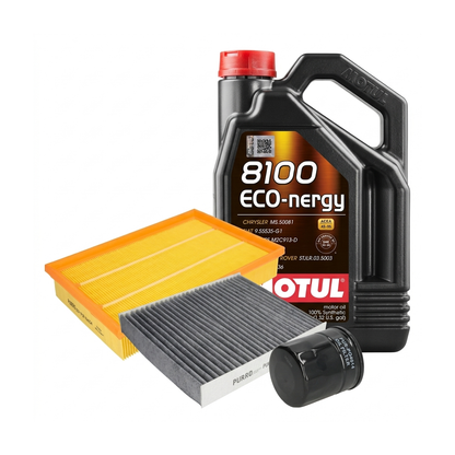 Kit revizie ulei Motul 8100 ECO-NERGY 5W-30 + filtre Ford Focus 2 1.8 125 CP – PURRO