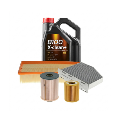 Kit revizie ulei Motul 8100 X-CLEAN+ 5W-30 + filtre VW Golf 6 2.0 TDI 170 CP – Bosch
