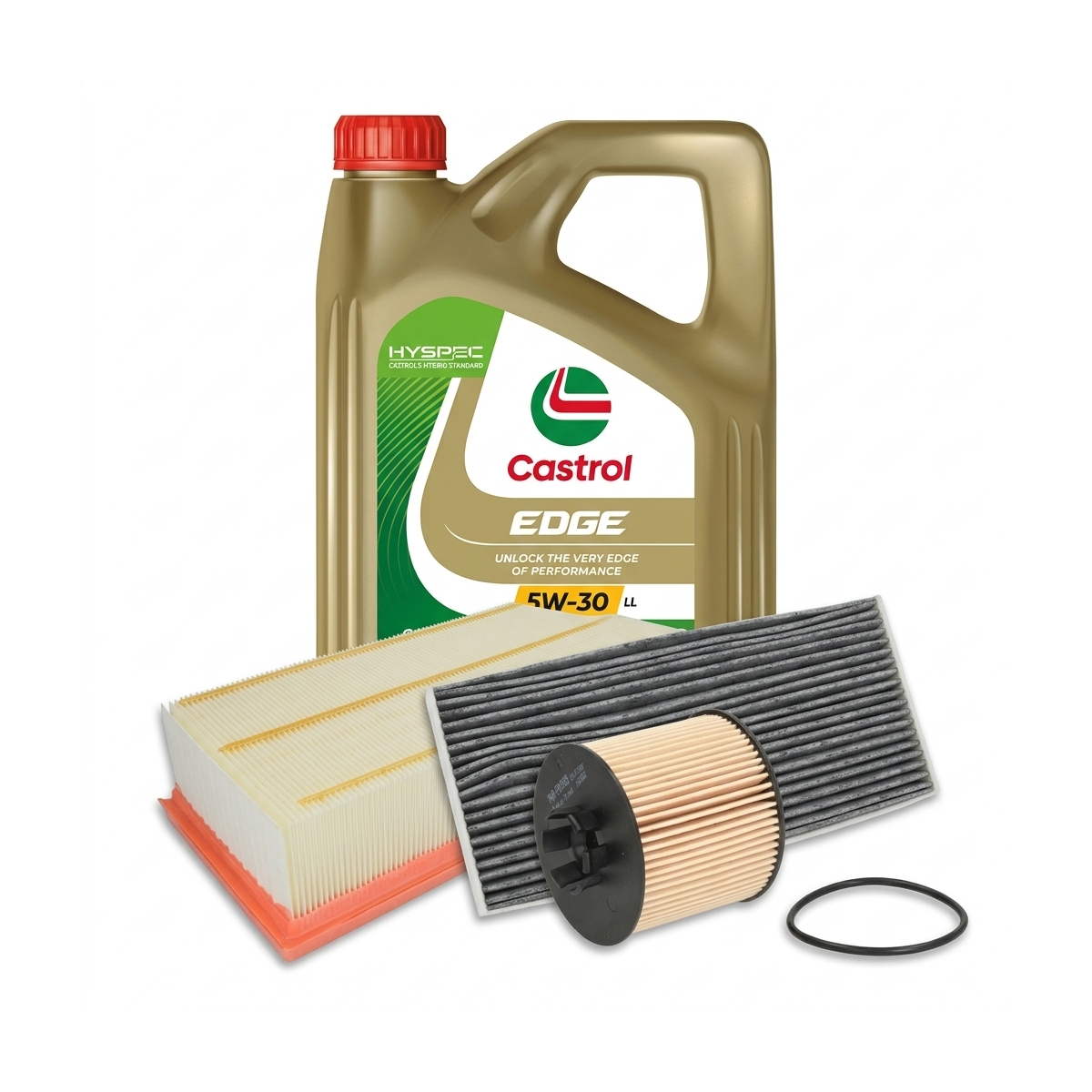 Kit revizie ulei Castrol EDGE 5W-30 LL + filtre VW Jetta 3 1.4 TSI 160 CP – PURRO