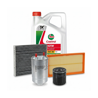Kit revizie ulei Castrol GTX 5W-30 RN17 + filtre Renault Megane 3 1.9 dCi 131 CP – Bosch
