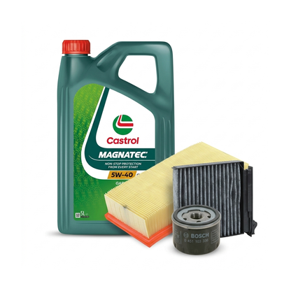 Kit revizie ulei Castrol MAGNATEC 5W-40 C3 + filtre Renault Clio 3 1.6 16V GT 128 CP – Bosch