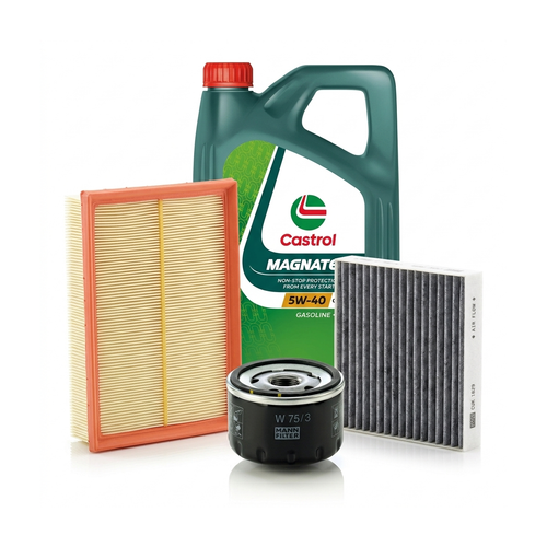 Kit revizie ulei Castrol MAGNATEC 5W-40 C3 + filtre Renault Clio 3 2.0 16V Sport 200 CP – MANN