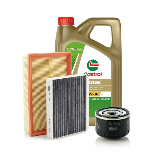 Kit revizie ulei Castrol EDGE 5W-30 LL + filtre Renault Clio 3 2.0 16V Sport 200 CP – MANN