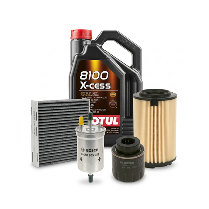 Kit revizie ulei Motul 8100 X-CESS 5W-40 + filtre Skoda Octavia 2 1.4 TSI 122 CP – Bosch