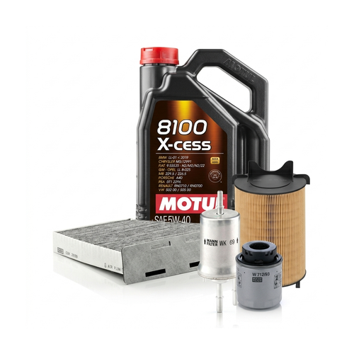 Kit revizie ulei Motul 8100 X-CESS 5W-40 + filtre Skoda Octavia 2 1.4 TSI 122 CP – MANN