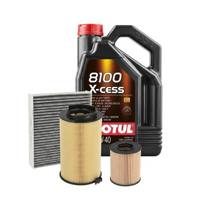 Kit revizie ulei Motul 8100 X-CESS 5W-40 + filtre Skoda Octavia 2 1.4 TSI 122 CP – PURRO