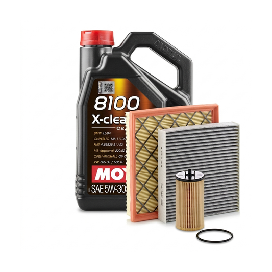 Kit revizie ulei Motul 8100 X-CLEAN EFE 5W-30 + filtre Opel Astra J 1.4 87 CP – MANN