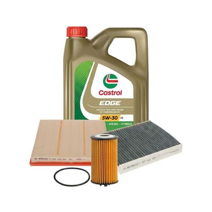 Kit revizie ulei Castrol EDGE 5W-30 C3 + filtre Opel Astra J 1.4 100 CP – Bosch