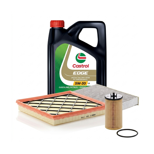 Kit revizie ulei Castrol EDGE 5W-30 C3 + filtre Opel Astra J 1.4 100 CP – MANN