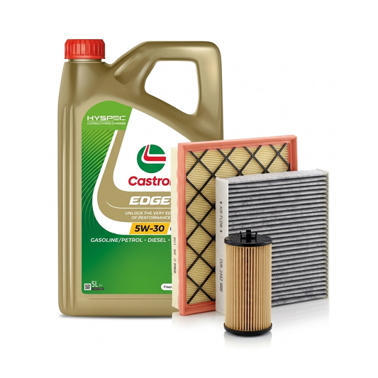 Kit revizie ulei Castrol EDGE 5W-30 LL + filtre Opel Astra J 1.6 115 CP – MANN