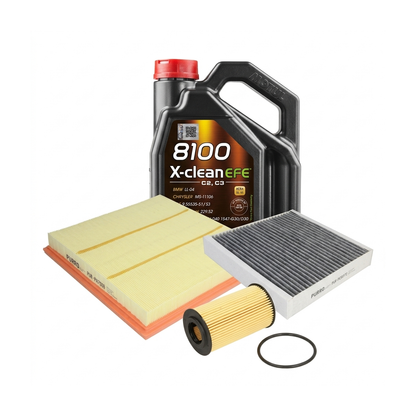 Kit revizie ulei Motul 8100 X-CLEAN EFE 5W-30 + filtre Opel Astra J 1.6 115 CP – PURRO