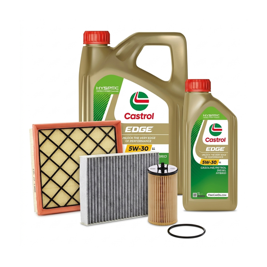 Kit revizie ulei Castrol EDGE 5W-30 LL + filtre Opel Astra J 1.6 Turbo 180 CP – MANN
