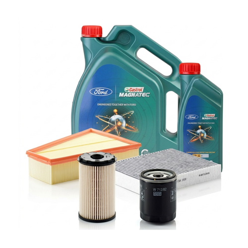 Kit revizie ulei Castrol Ford Magnatec A5 5W-30 + filtre Ford Mondeo 4 1.8 TDCi 125 CP – MANN