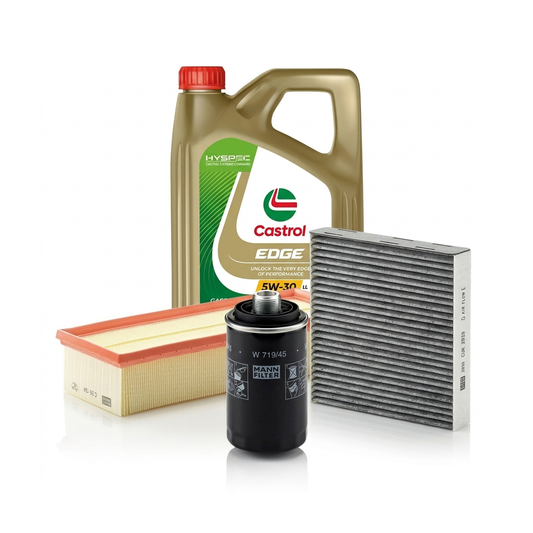 Kit revizie ulei Castrol EDGE 5W-30 LL + filtre VW Passat B6 1.8 TSI 152 CP – MANN
