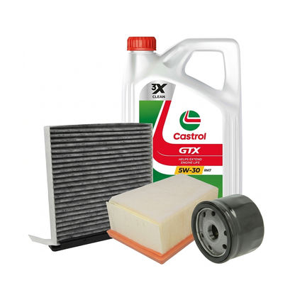 Kit revizie ulei Castrol GTX 5W-30 RN17 + filtre Dacia Duster HS 1.6 16V 4x4 105 CP – PURRO