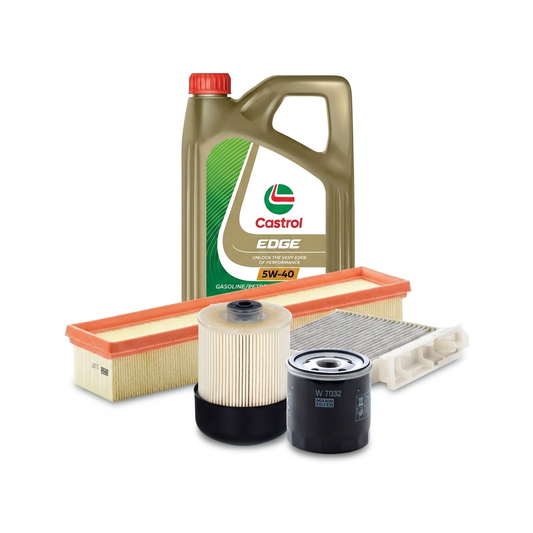 Kit revizie ulei Castrol EDGE 5W-40 + filtre Dacia Duster HS 1.5 dCi 86 CP – MANN